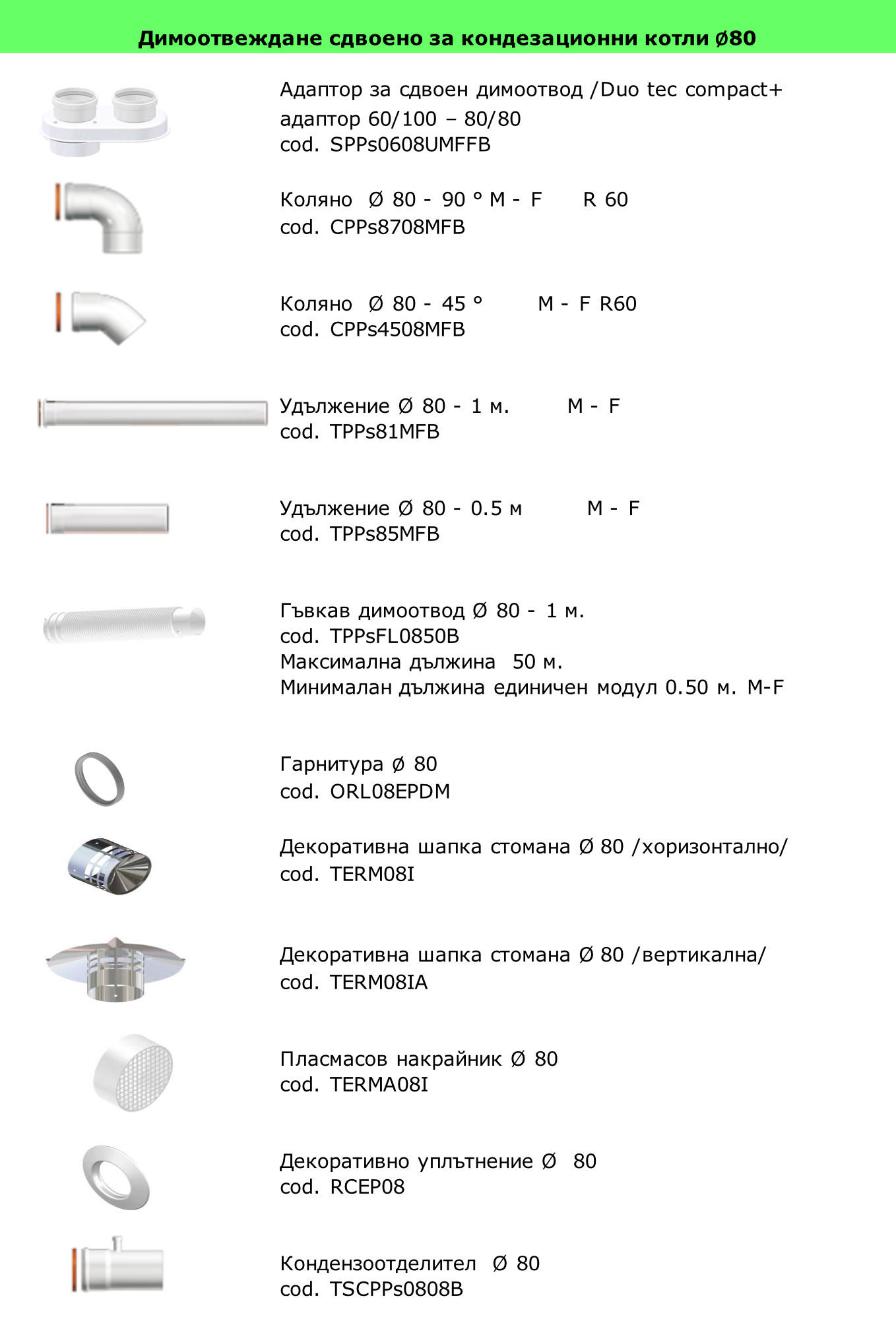 Кондензационни котли от Conti f80